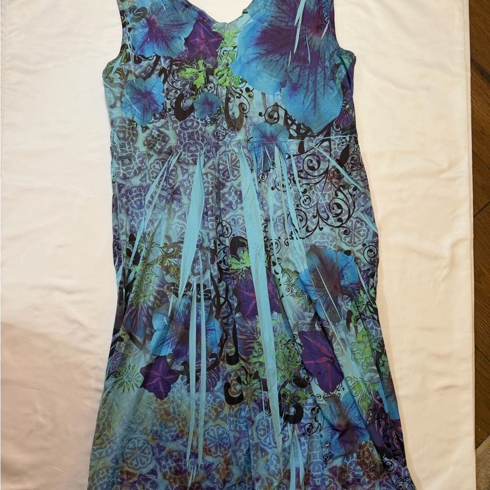 Style & Co. size medium blue mini dress - Picture 4 of 5